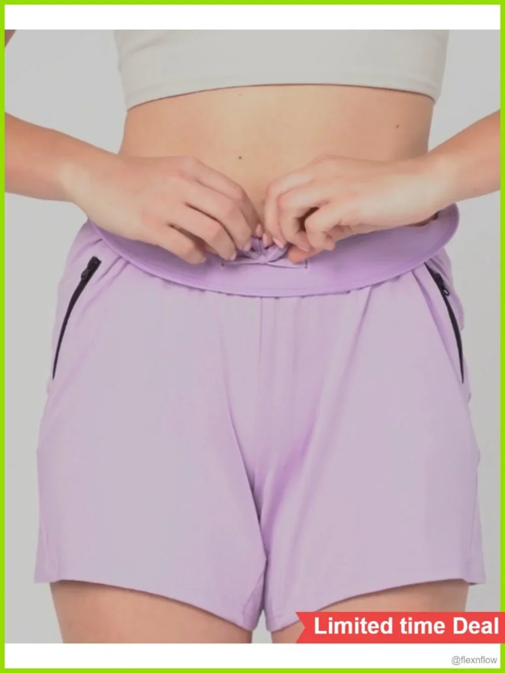 5 Pack Women's Lounge Workout Shorts with Zipper Pockets